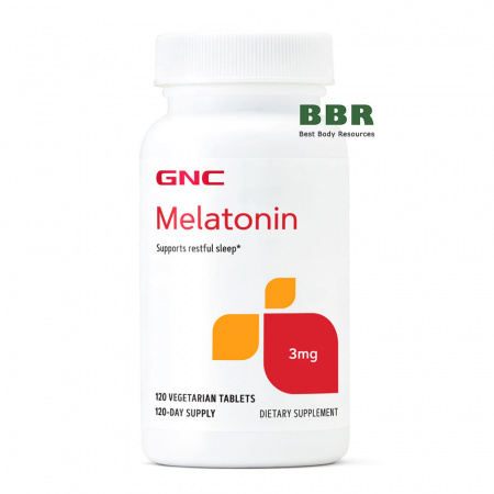 Melatonin 3mg, 120 Tabs, GNC