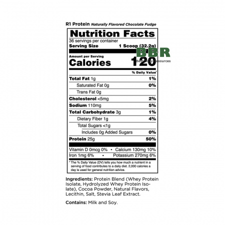 R1 Protein Naturally Flavored 2.27kg, Rule One