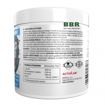 Black Gorilla Ice Pump 300g, ActivLab