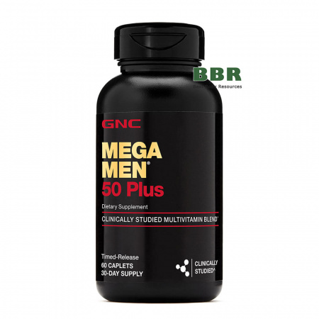Mega Men 50 Plus 60 Tabs, GNC