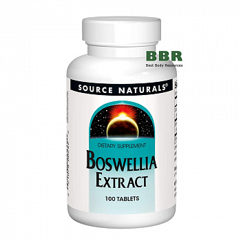 Boswellia Extract 375mg 100 Tabs, Source Naturals