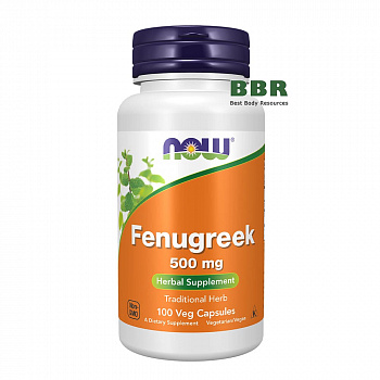 Fenugreek 500mg 100 Veg Caps, NOW Foods