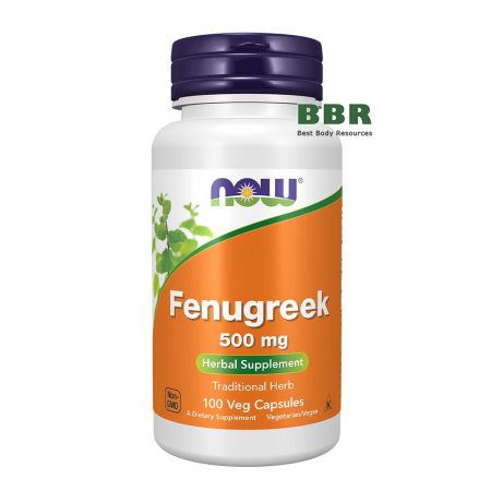 Fenugreek 500mg 100 Veg Caps, NOW Foods