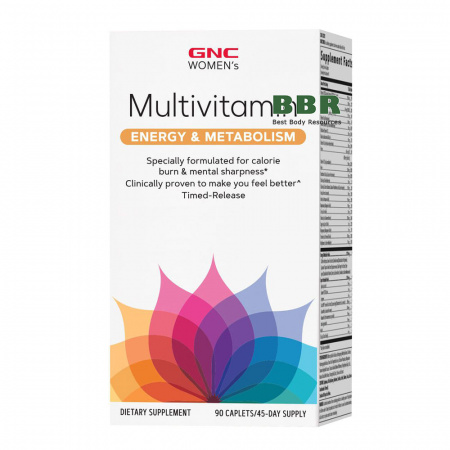 Womens Multivitamin Energy & Metabolism 90 Tabs, GNC Womens Multivitamin Energy & Metabolism 90 Tabs, GNC