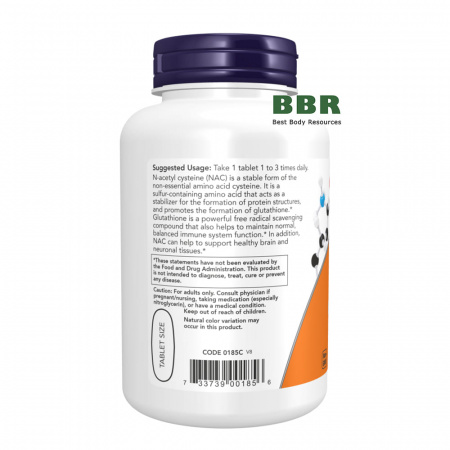 NAC 1000mg 120 Tabs, NOW Foods