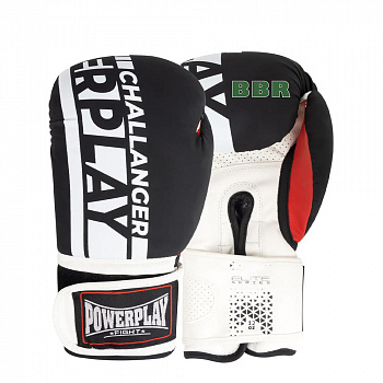 Перчатки Боксерские PP-3086 Matt Challenger Black/White, PowerPlay