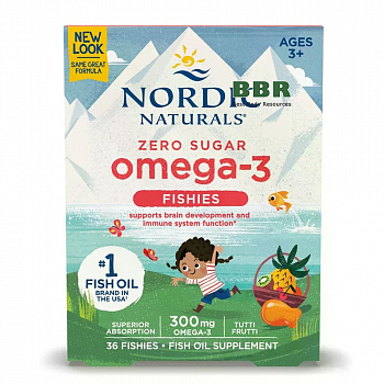 Omega 3 300mg 36 Fishies, Nordic Naturals