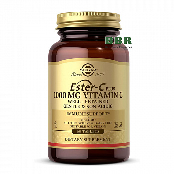 Ester-C 1000mg Vitamin C 60 Tabs, Solgar