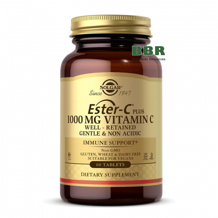 Ester-C 1000mg Vitamin C 60 Tabs, Solgar