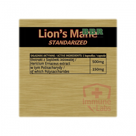 Lion`s Mane 500mg 60 Caps, Immune Labs