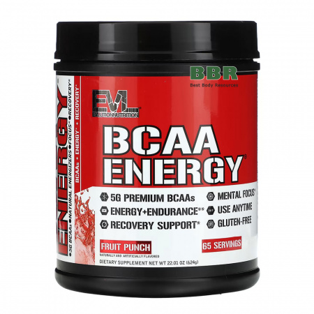 BCAA Energy 65 Servings, EVL