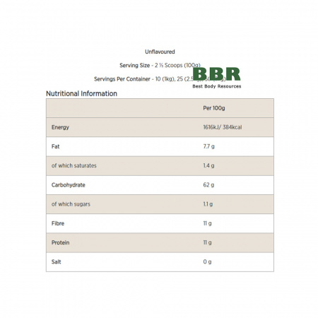 Instant Oats 2.5kg, MyProtein