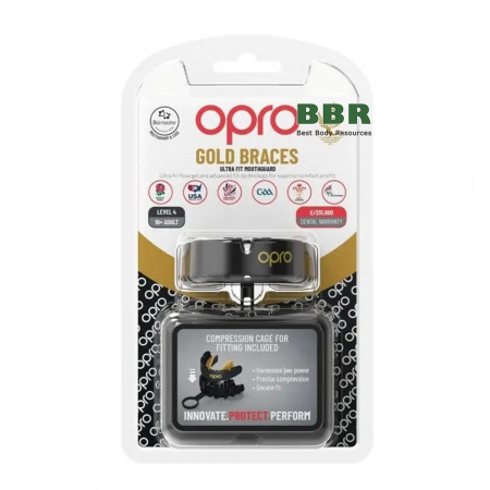 Капа Gold Braces под брекеты Взрослая 11+, OPRO