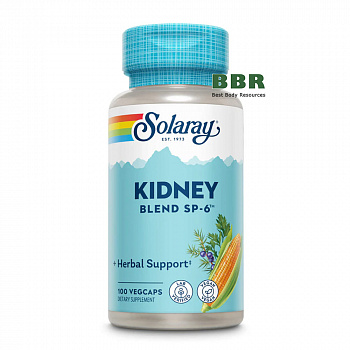 Kidney Blend SP-6 940mg 100 Veg Caps, Solaray