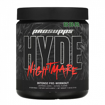 Hyde Nightmare Intense Pre Workout 30 Servings, Pro Supps