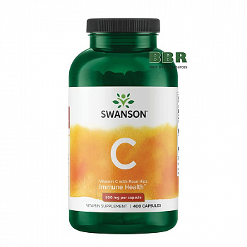 Vitamin C 500mg with Rose Hips 400 Caps, Swanson