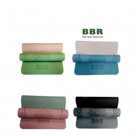 Коврик для фитнеса и йоги с рисунком 0.6мм, SNS