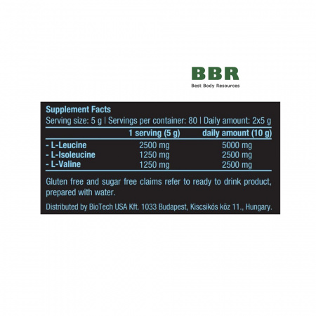 100% BCAA 400g, BioTechUSA