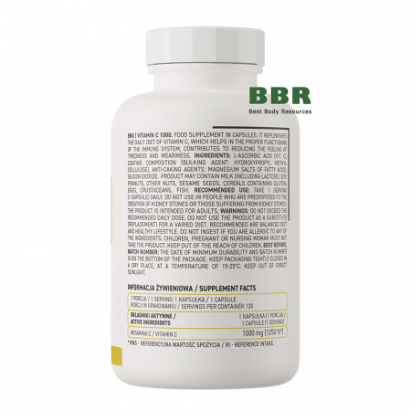 Vitamin C 1000mg 120 Caps, OstroVit