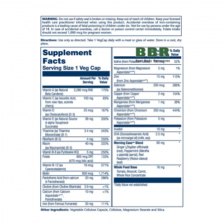Once Daily Prenatal Multivitamin 90 Veg Caps, Solaray