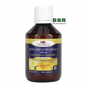 Extra Strength Omega 3 Liquid 3300mg 200ml, Oslomega