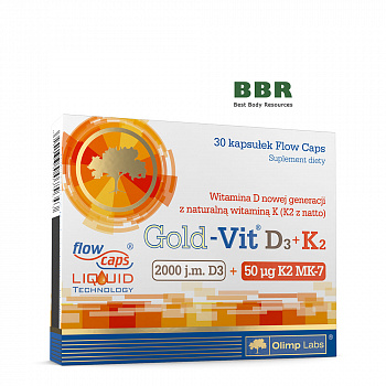 Gold-Vit D3 plus K2 30 Caps, Olimp