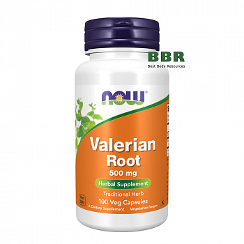 Valerian Root 500mg 100 Caps, NOW Foods