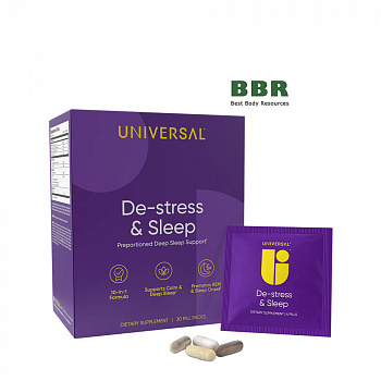 De-Stress and Sleep 30 Pill Packs, Universal Nutrition