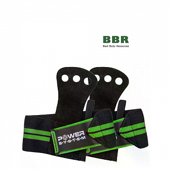 Гимнастические накладки PS-3330 Black/Green, Power System