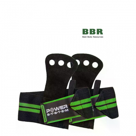 Гимнастические накладки PS-3330 Black/Green, Power System