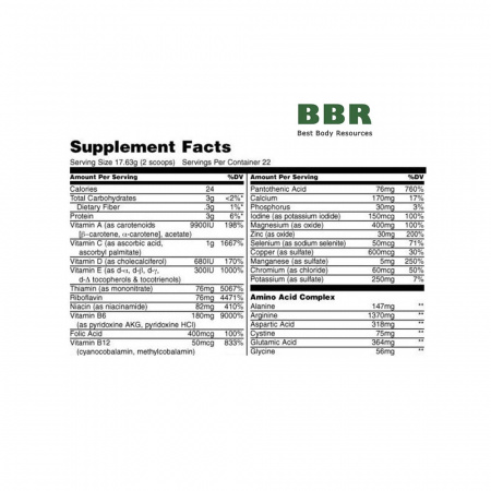 Animal Pak Powder 123g, Universal Nutrition