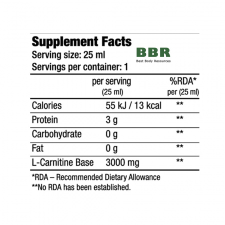 L-Carnitine Ampule 3000 25ml, BioTechUSA