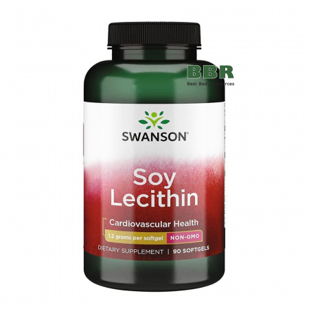 Soy Lecithin 1200mg 90 Softgels, Swanson