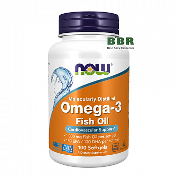 Omega 3 100 Softgels, NOW Foods