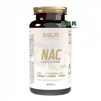 NAC N-Acetyl L-Cysteine 300mg 100 Caps, Evolite