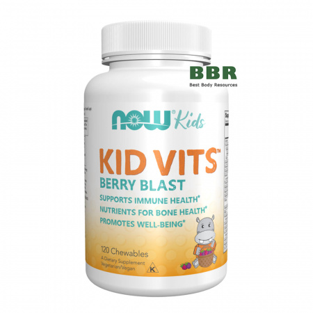Kid Vits Berry Blast 120 Chewables, NOW Foods