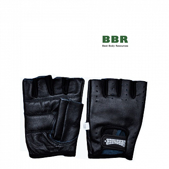 Перчатки для тяжелой атлетики Кожа/Черный, Sprinter