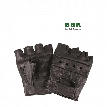 Фитнес Перчатки Кожанные Черные