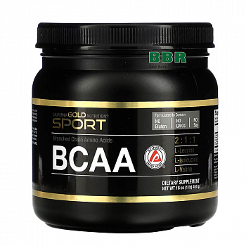BCAA 90 Servings 454g, California GOLD Nutrition