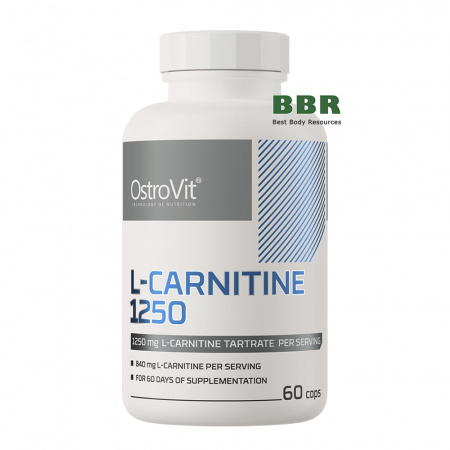 L-Carnitine 1250mg 60 Caps, OstroVit
