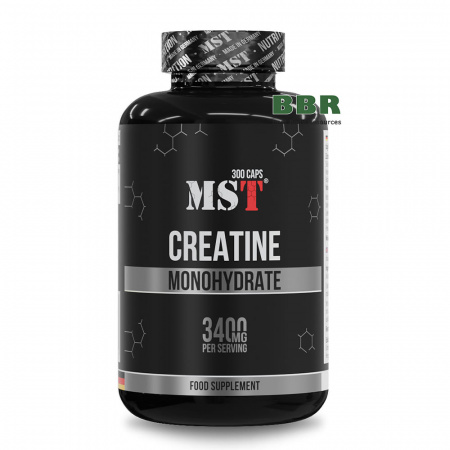 Creatine Monohydrate 3400mg 300 Caps, MST