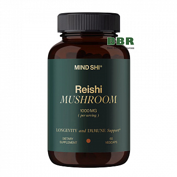 Reishi Mushroom 1000mg 60 Veg Caps, Mind Shi