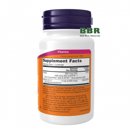 Methyl B-12 5000mcg 60 Tabs, NOW Foods