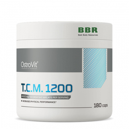 Tri Creatine Malate 1200mg 180 Caps, OstroVit