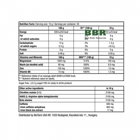 Black Blood CAF+ 10g, BioTechUSA Black Blood CAF+ 10g, BioTechUSA