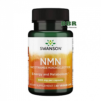 NMN Nicotinamide Mononucleotide 300mg 30 Veg Caps, Swanson