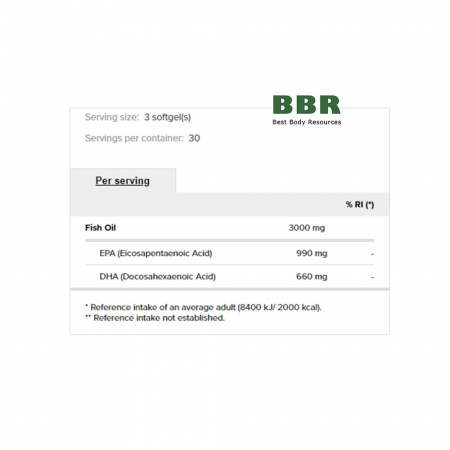 Omega 3 EPA Plus 90 softgels, Prozis