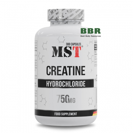 Creatine Hydrochloride 750mg 300 Caps, MST