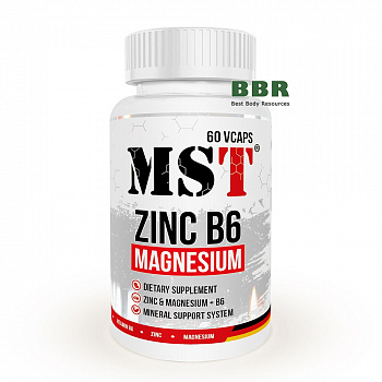 Zinc Magnesium Vitamin B6 60 Caps, MST