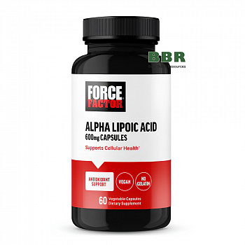 Alpha Lipoic Acid 600mg 60 Veg Caps, Force Factor